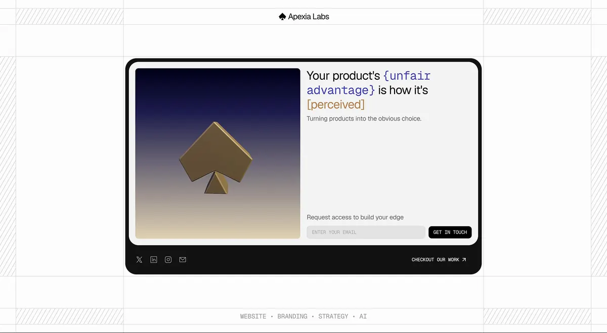 Apexia Labs website preview